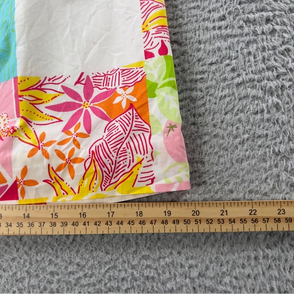 Lilly Pulitzer Skirt Womens 4 Multicolor Patchwork Print Lined Cotton Preppy - Picture 7 of 10